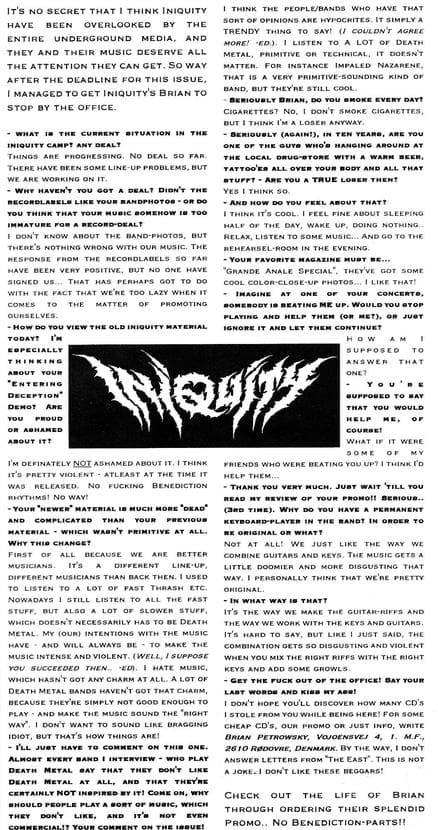 Struggles and Progress: Iniquity's Journey in the Underground Music Scene