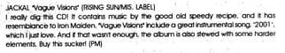 Vague Visions: A Metal Journey with Jackal
